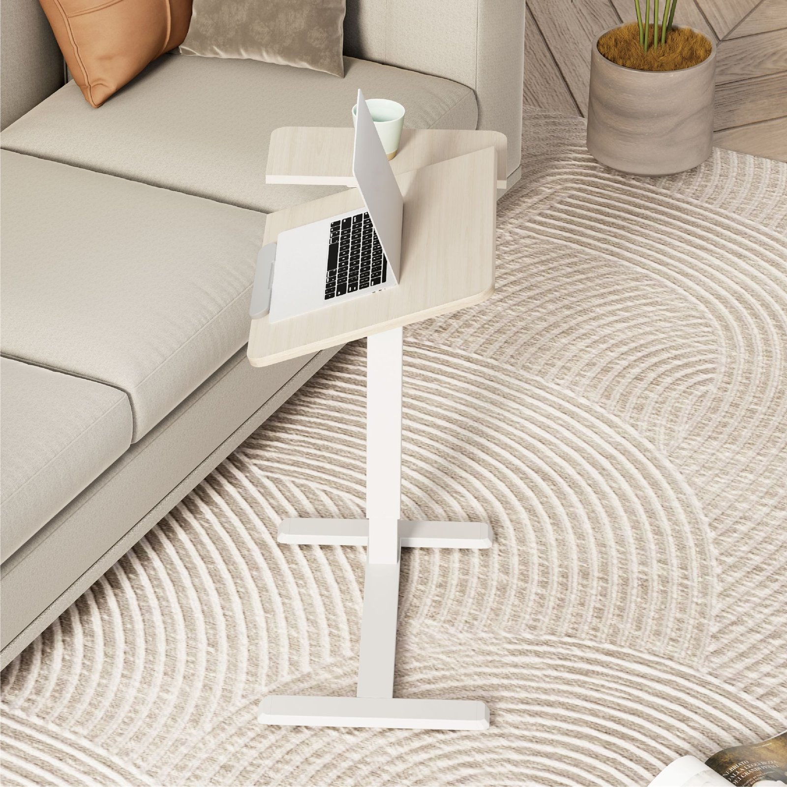 שולחן צד מתכוונן דגם FMT02-03 מבית LUMI צבע שחור – תמונה 2